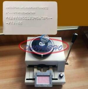 72-Character PVC Card Embosser Stamping Machine Credit ID VIP Magnetic Embossing