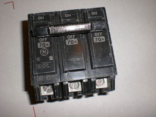 New Breaker GENERAL ELECTRIC GE THQL32070  70A 3 Pole 240V