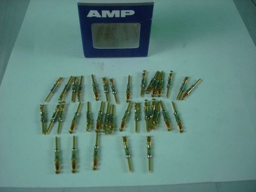 Lot of 35 te connectivity/amp-1-66103-6-contact,pin,24-20awg,crimp for sale