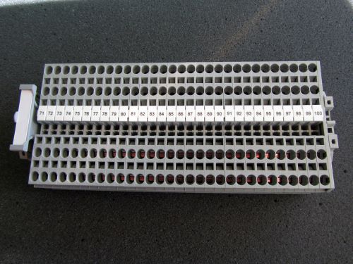 Feed-through terminal block st-4 quattro 30ea phoenix contact, rails, jumpers. for sale