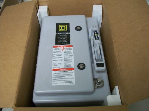 Square d hu361df 30a 600v 3p non-fusible disconnect switch 4x new in box for sale