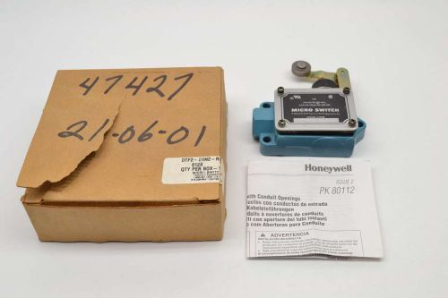 MICRO SWITCH DTF2-2RN2-RH ROLLER LEVER 1/2IN LIMIT 125/250V-AC SWITCH B411562