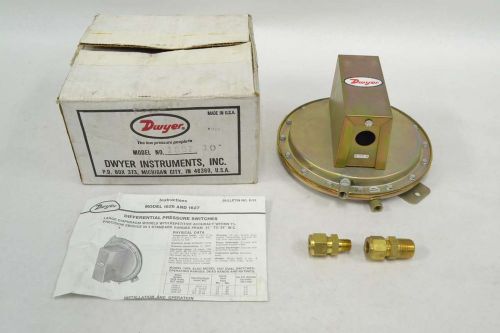 NEW DWYER 1627-10 2-11IN-H2O DIFFERENTIAL PRESSURE SWITCH 480V-AC 1/4HP B339519