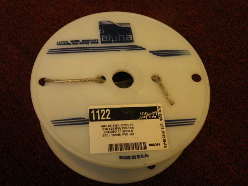 Alpha Wire Company 1122 4 Conductor Braided Cable