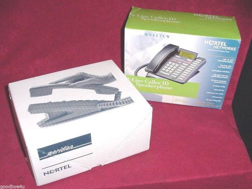 Nortel meridian 2 line phone m9417cw office telephone hearing aid compatible for sale