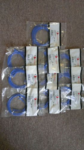 10 Siemon MC6-8-T-07-06 MC6 Cable Assy, Cat 6.7ft Blue Jkt/Blue Boot