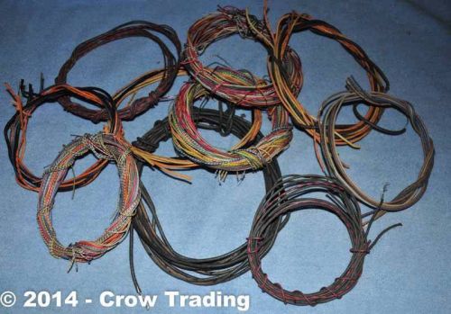 Western Electric10 Coils Asst Twisted Solid &amp; Multi Strand Cloth Wire