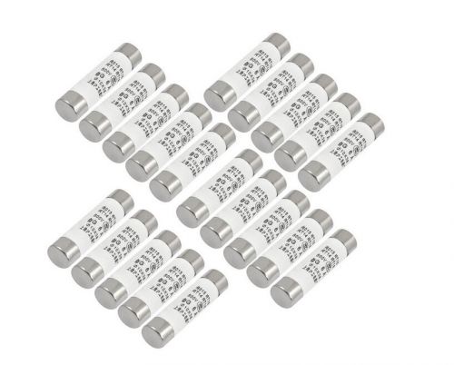 20 pcs ro15 series 500v 6a cylinder cap ceramic fast blow fuse links 10x38mm for sale