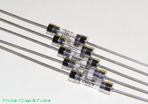 4pcs bussmann medium time delay  gmd-v-1a 1a 250v 5*20mm axial glass tube fuse for sale