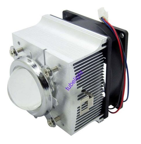 20-100W LED Aluminium Heat Sink Cooling Fan+44mm Lens + Reflector Bracket kit