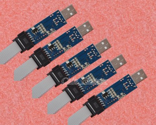 5PCS NEW USBasp USBISP 3.3V / 5V AVR Programmer USB ATMEGA8