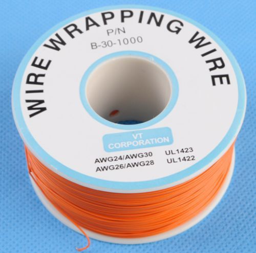 300m ?0.5mm Purple inner ?0.25mm Single strand kynar wire Tin-plated PVC orange