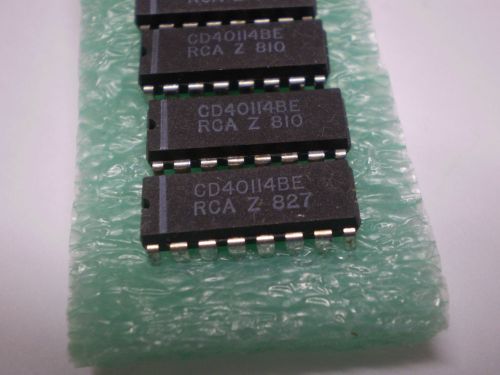 RCA  CD40114BE  (74C89) 64bit 16X4 CMOS SRAM Memory DIP-14 Qty 2 Obsolete, Rare