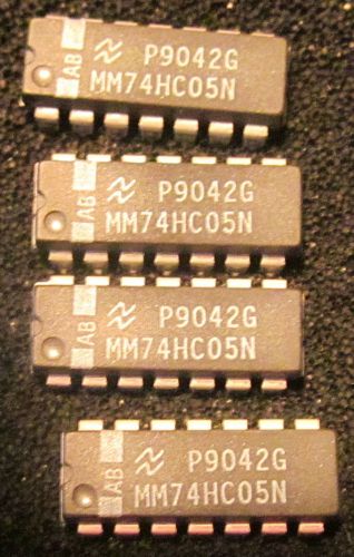 IC Hex Inverter Chip Lot of 4 *NEW* P9042G, MM74HC05N