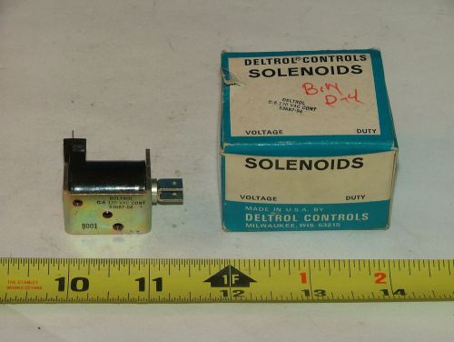 Electromech pull solenoid,deltrol controls,53687-94,120vac cont.,6.78va,c-6 frm. for sale