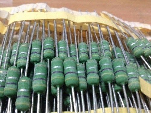 20PCS x 0.47 Ohm 0R47 2W KNP 5% WIRE WOUND RESISTORS,FLAMEPROOF,RESIN PAINT