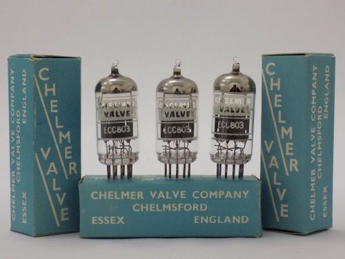 1x CVC ECC803 - Chelmer Valve Company Chemsford - Vacuum Tubes - New in Box