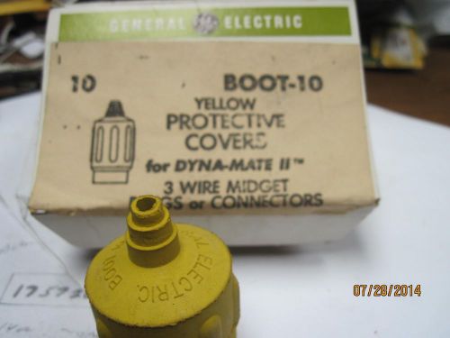 LOT OF 5 GE BOOT-10 DYNA-MATE II PROTECTIVE COVER YELLOW BOOT