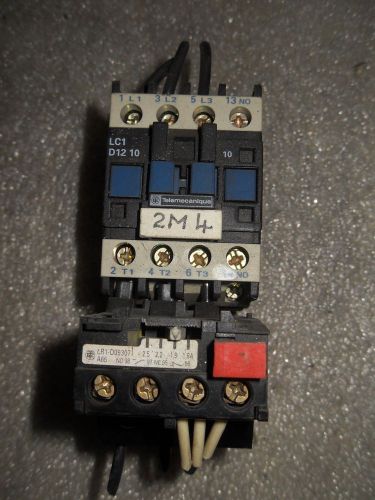 (x12) 1 used telemecanique lc1 d12 10 contactor w/ lr-d09-307 for sale