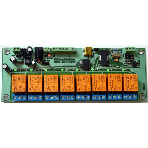 Stu2080602m-h usb controller 8 out 8 in analog 12 vrelay home automation com hid for sale