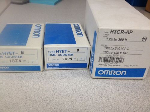 H7ETB x2 and H3CRAPAC100240DC100125 Omron Timers