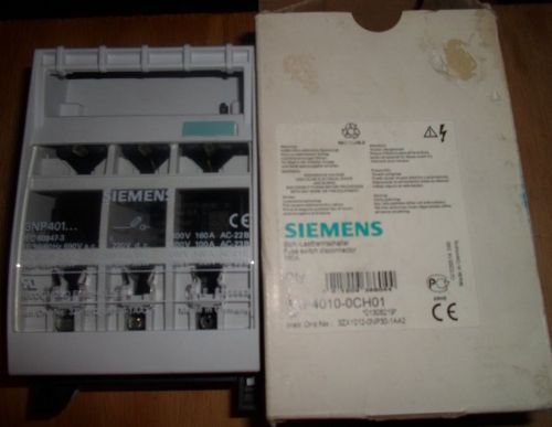 SIEMENS 3NP4010-0CH01 FUSE SWITCH DISCONNECT (NEW IN BOX)