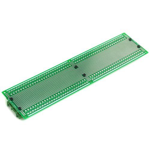 Prototype PCB with DIN Rail Adapter, 296 x 72mm, for DIN Rail Projects DIY