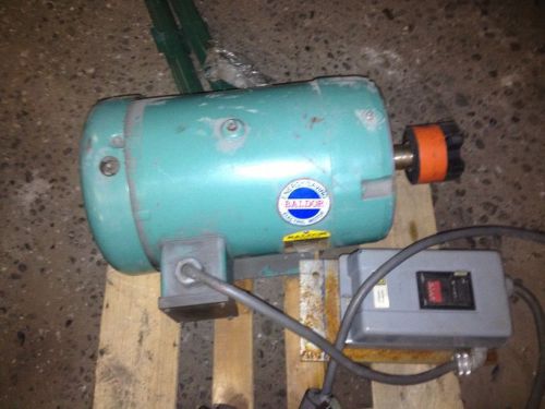 Baldor 7.5hp motor, #cm37110t, f-213tc, 208-230/460v, 1725rpm, w/ on/off switch for sale