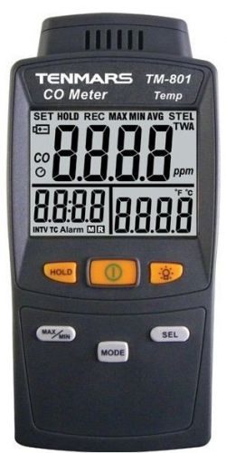 Handheld pocket-size carbon monoxide co meter tester detector 0-1000ppm tm-801 for sale