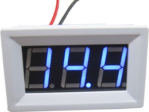 Blue led digital voltmeter volt panel meter voltage monitor tester with alarm for sale