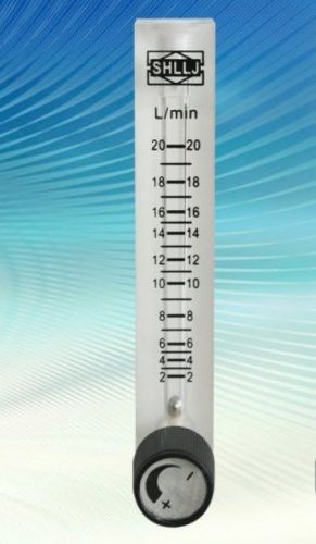 20LPM Air-Oxygen-Gas Rotameter Flow Meter Flowmeter Acrylic NEW