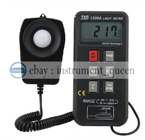 Tes-1336a datalogging light meter (usb), 20/200/2000/20000 lux !!new!! for sale