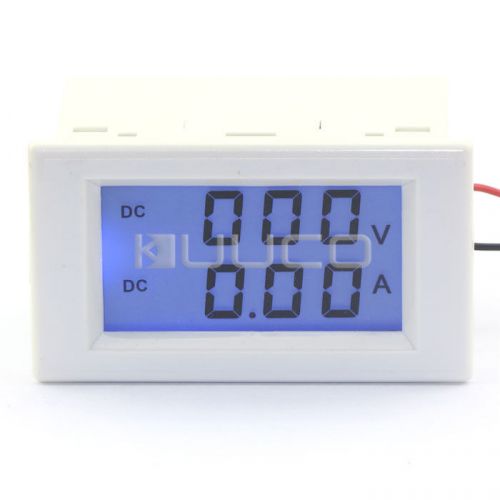 2in1 Digital Ammeter Volt Amp Voltmeter 600V/10A LCD Current Voltage Measurement