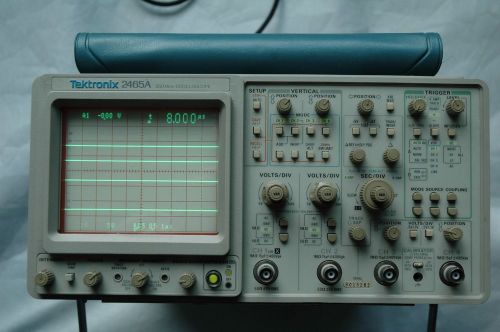 Tektronix 2465a four channel 350 mhz oscilloscope, works great! fully tested for sale