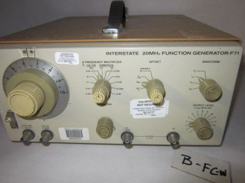 IEC Interstate Electronics F71 Function Generator