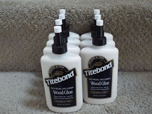 NEW 7 TITEBOND No-Run No-Drip Wood Glue For  Molding &amp; Trim 8 Oz 237 ml