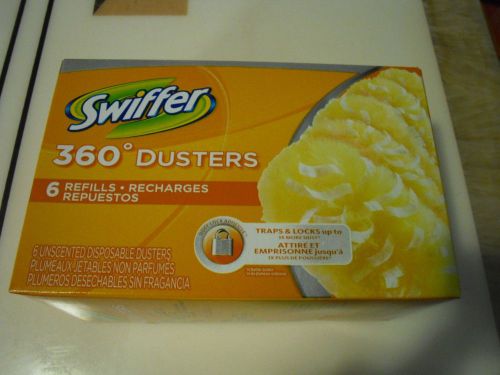 New ! Swiffer 360 Dusters 6 Refills Recharges Unscented Disposable Dusters