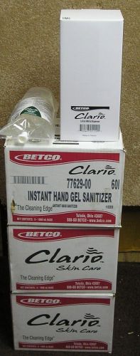 18 Bags Betco Clario Gel Hand Sanitizer Medical Grade + 2 Dispensers NEW