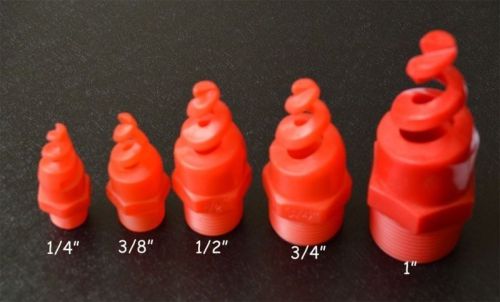 New 20pcs 3/8&#034; BSPT Plastic PP Cone  Spiral  Spray Nozzle