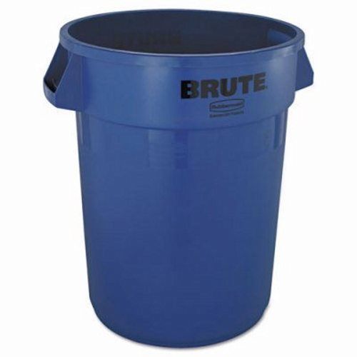Rubbermaid Brute Refuse Container, Round, Plastic, 32 Gallon, Blue (RCP2632BLU)