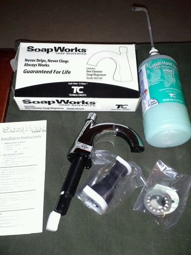 TECHNICAL CONCEPTS/SOAPWORKS CHROME SOAP DISPENSER STARTER KIT ~ 500429 ~ NEW