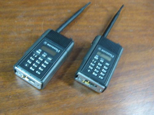 Lot of 2 Motorola STX H35STC5170AN Handheld 2 Way Radio Transceiver - 30 Day War