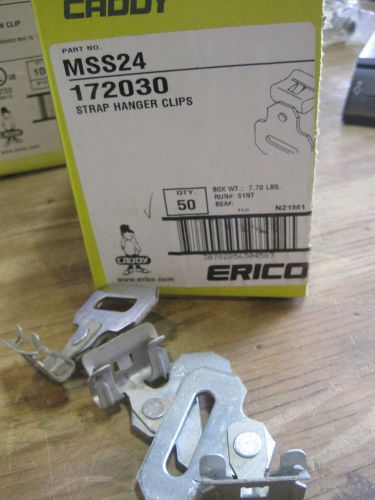Caddy Bx(50) MSS24 Inline Hammer-On Strap Hanger Clips NEW