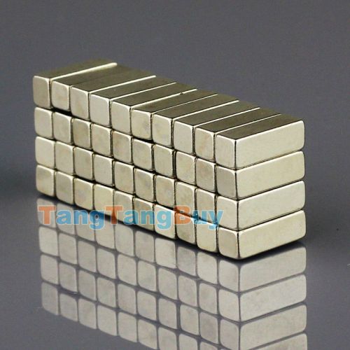100pcs n35 grade strong square block rare earth neodymium magnets 12 x 4 x 4mm for sale