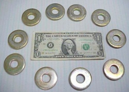 Lot 10 thick heat treated chrome moly steel alloy flat washers 5/8&#034; heavy duty for sale