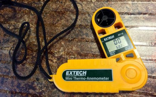 EXTECH Mini Thermo-Anemometer 45118 Wind Speed With Temperature Yellow