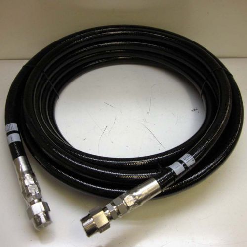 New 50&#039; swagelok 100r8/8r-16 1&#034; nylon hydraulic hose w/stainless fitting 200psi for sale