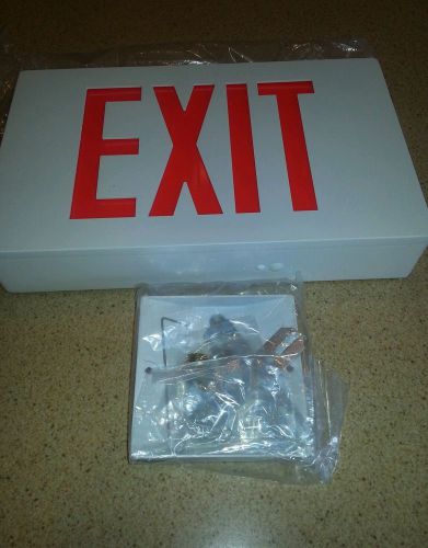 PHILIPS LIGHTOLIER EXIT sign,  AC LED CAST, 2 Sided R &amp; 2 Sided W