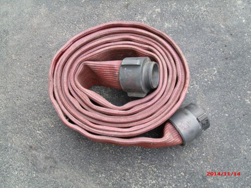 5 &#034; fire hose with 3&#034; fittings  aprox 25ft long for sale