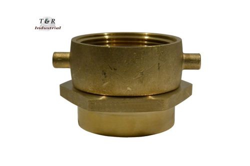Brass swivel adapter 2-1/2&#034; nst(f) x 2-1/2&#034; npt(f) for sale